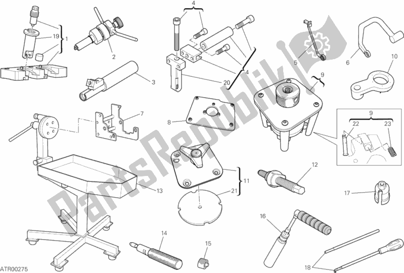 All parts for the Workshop Service Tools, Engine Ii of the Ducati Superbike 1199 Panigale S ABS 2012